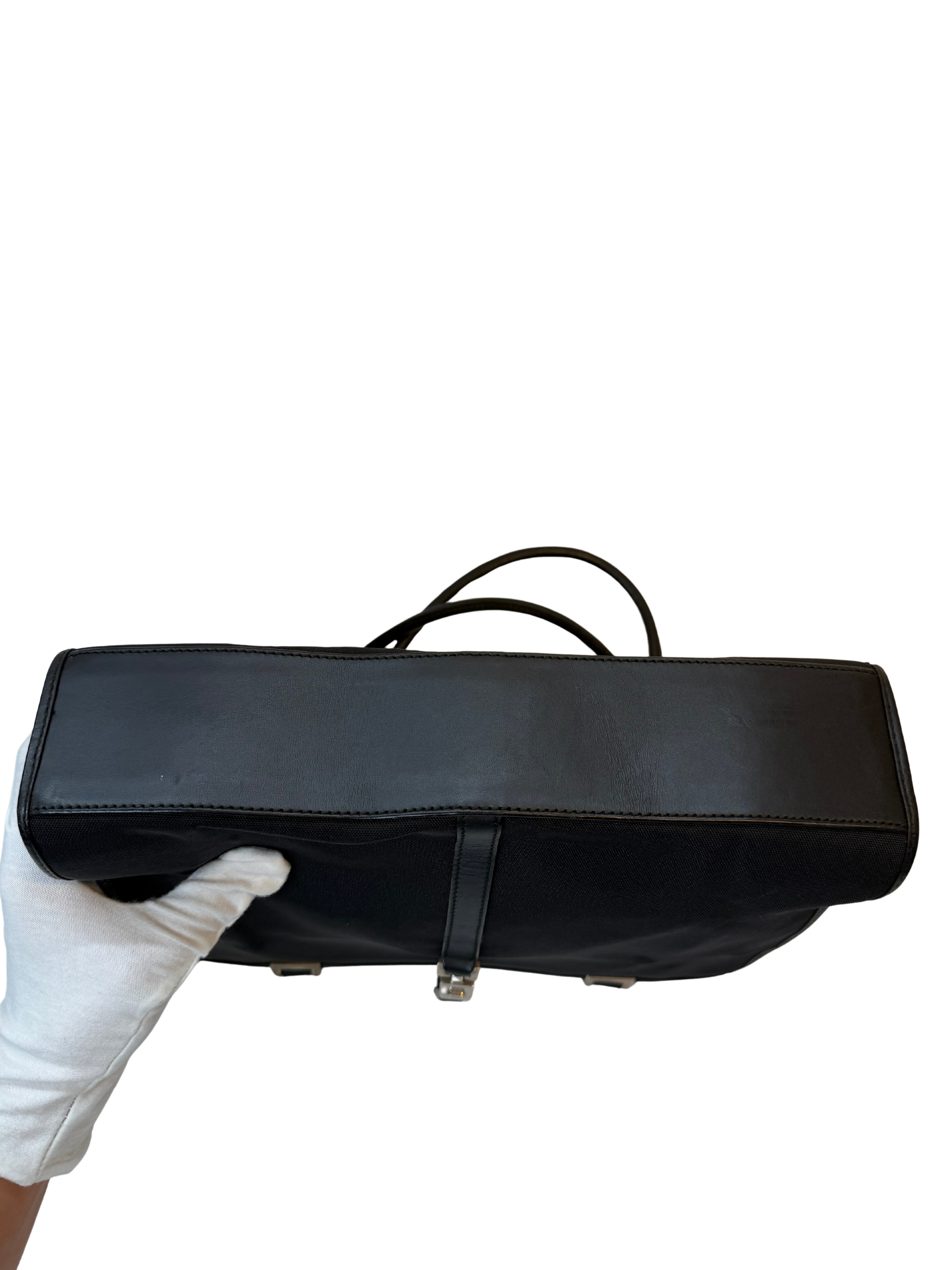 Gucci Jackie Black Nylon with Leather Accents