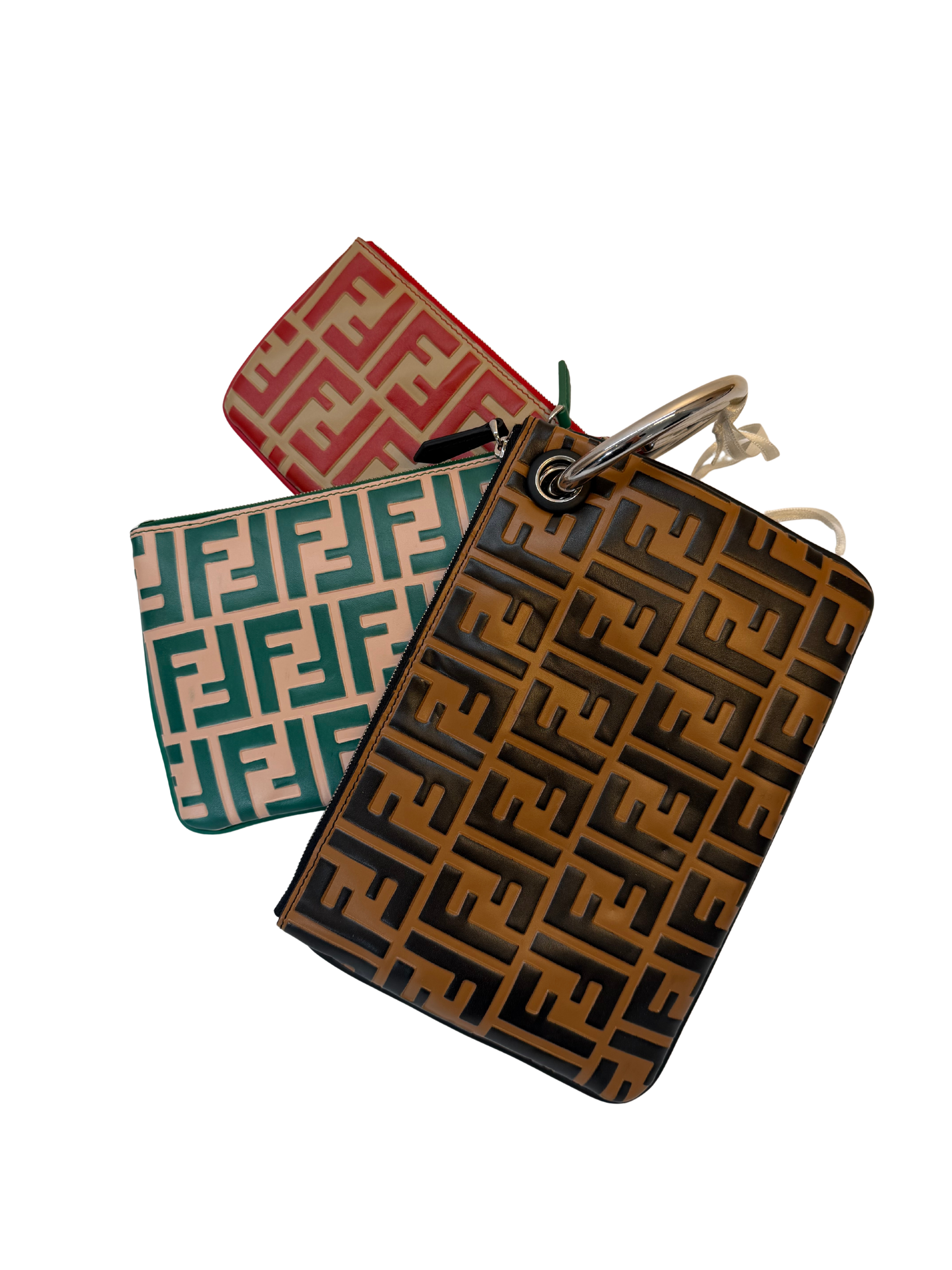 Fendi FF Triplette Pouch