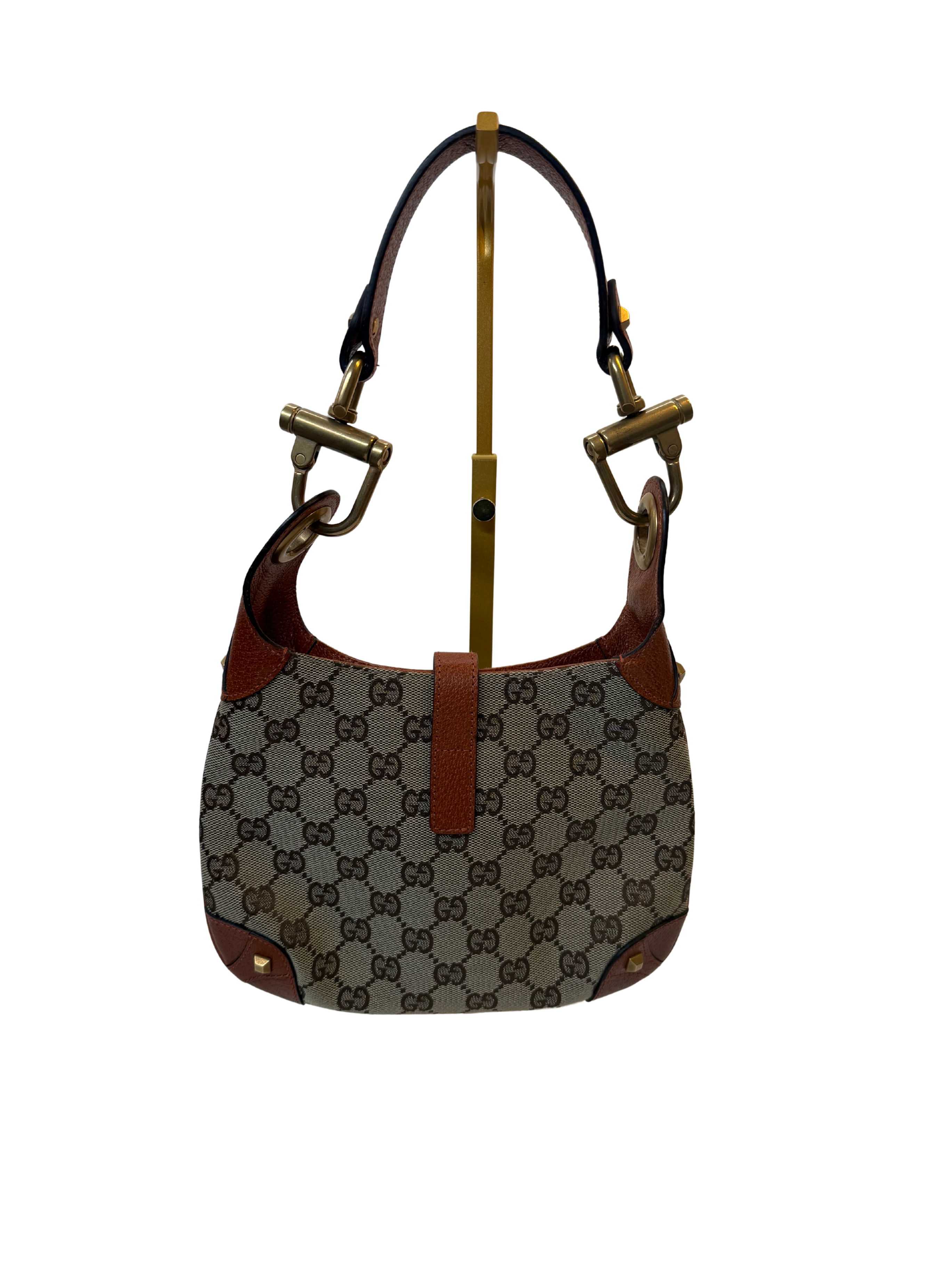 Gucci Jackie Mini Hobo Shoulder Bag with Orange Accents