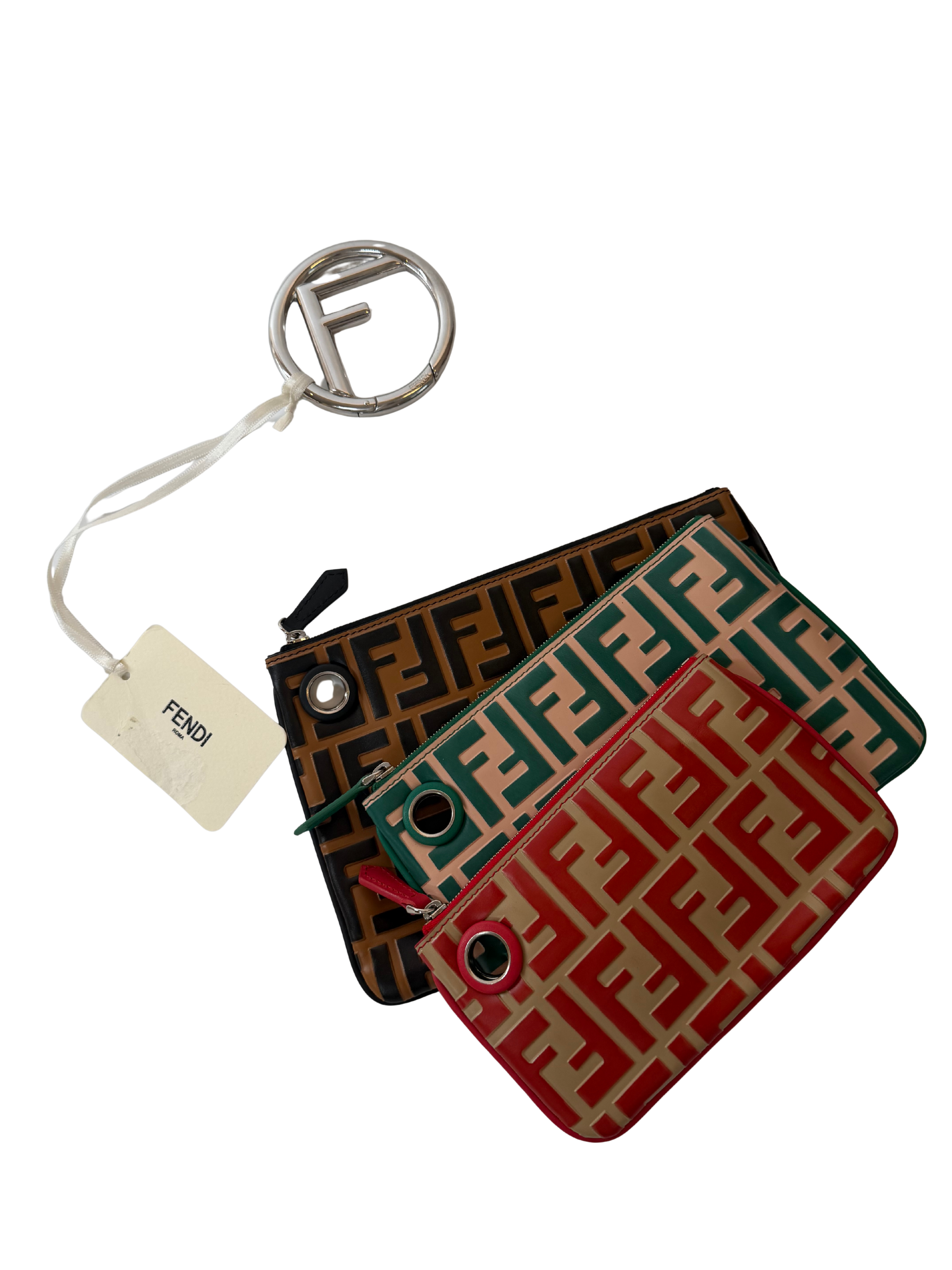 Fendi FF Triplette Pouch