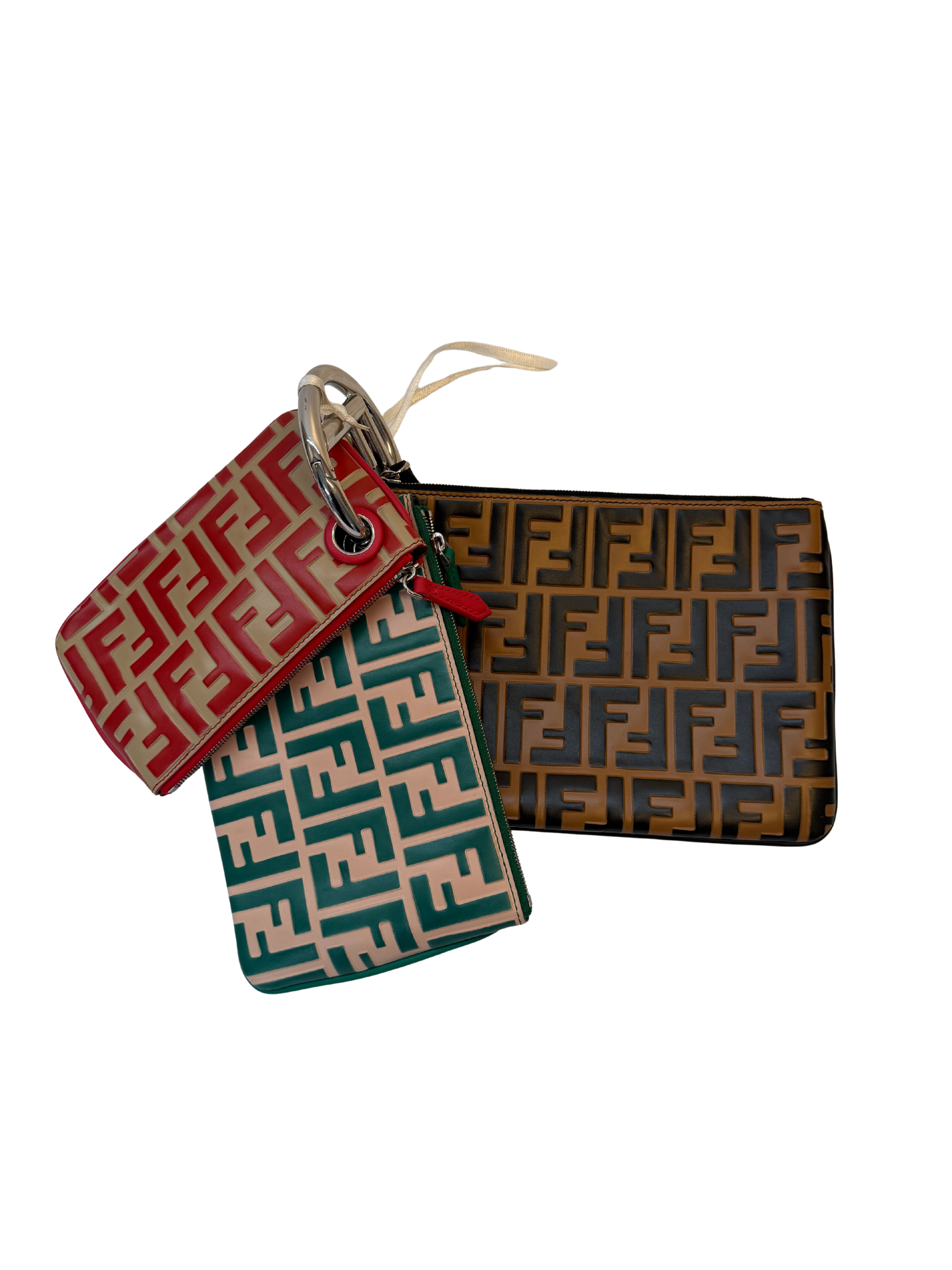 Fendi FF Triplette Pouch