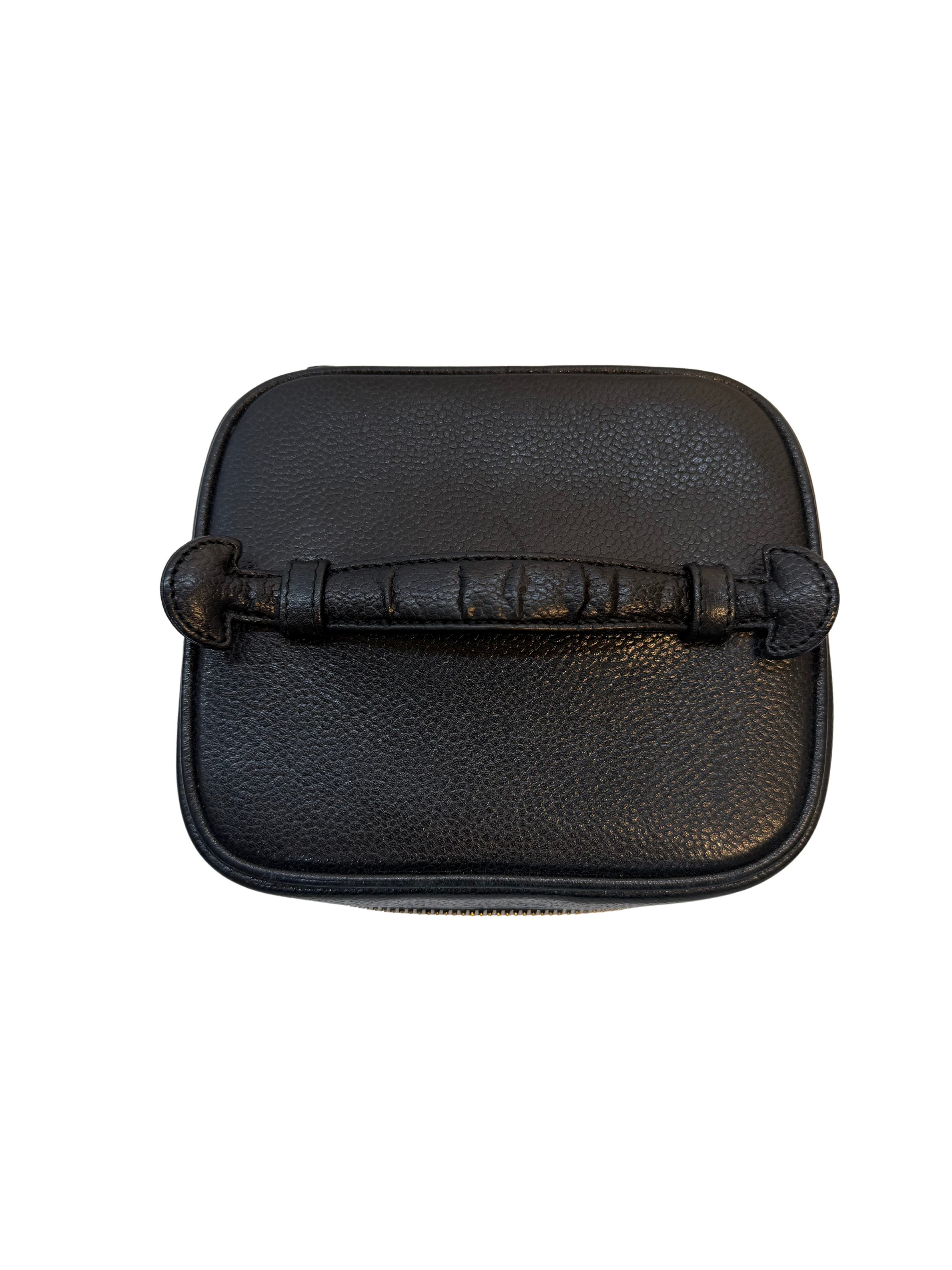 Chanel CC Black Caviar Vanity Case with Gold Hardware