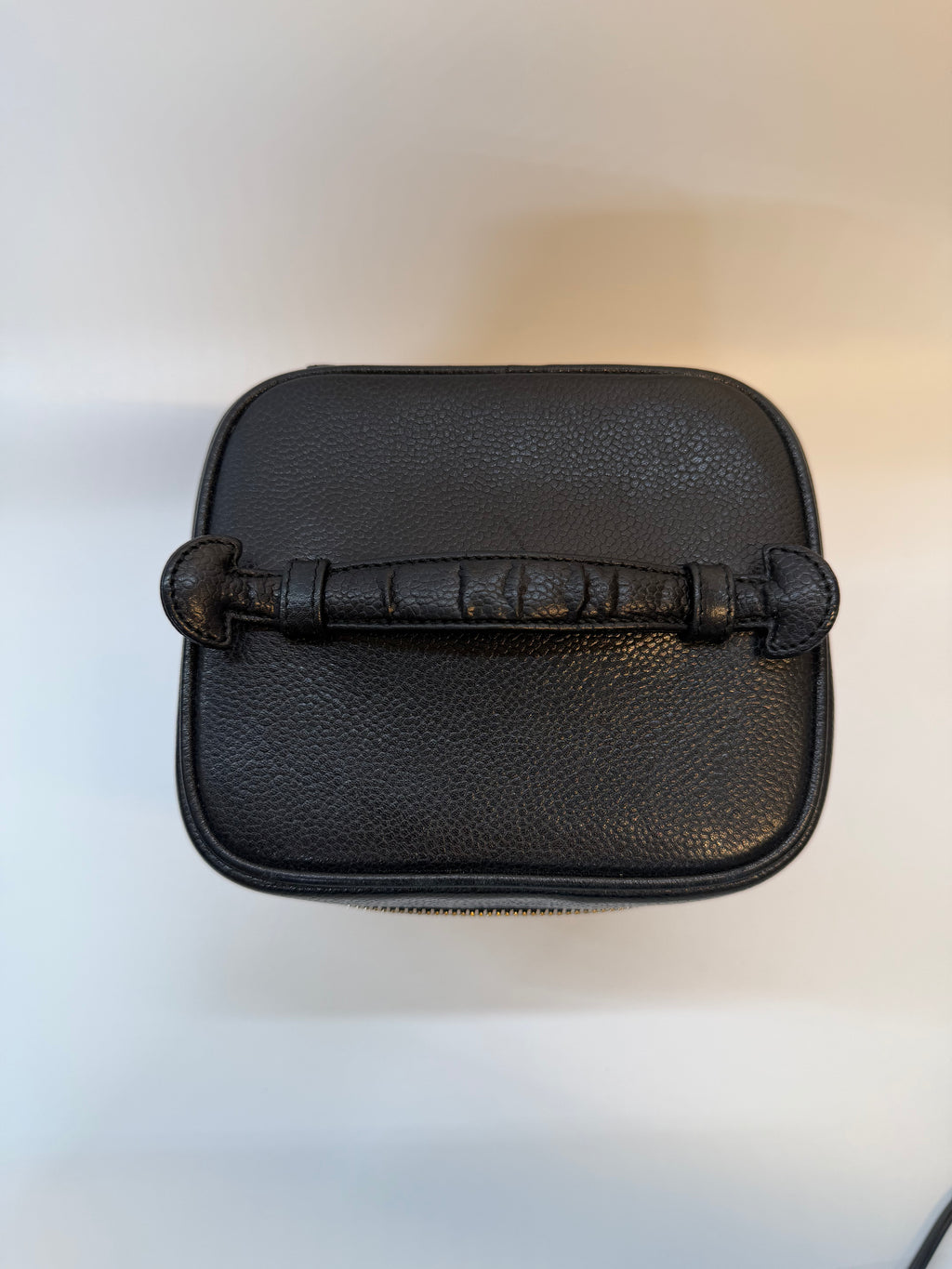 Chanel CC Black Caviar Vanity Case with Gold Hardware