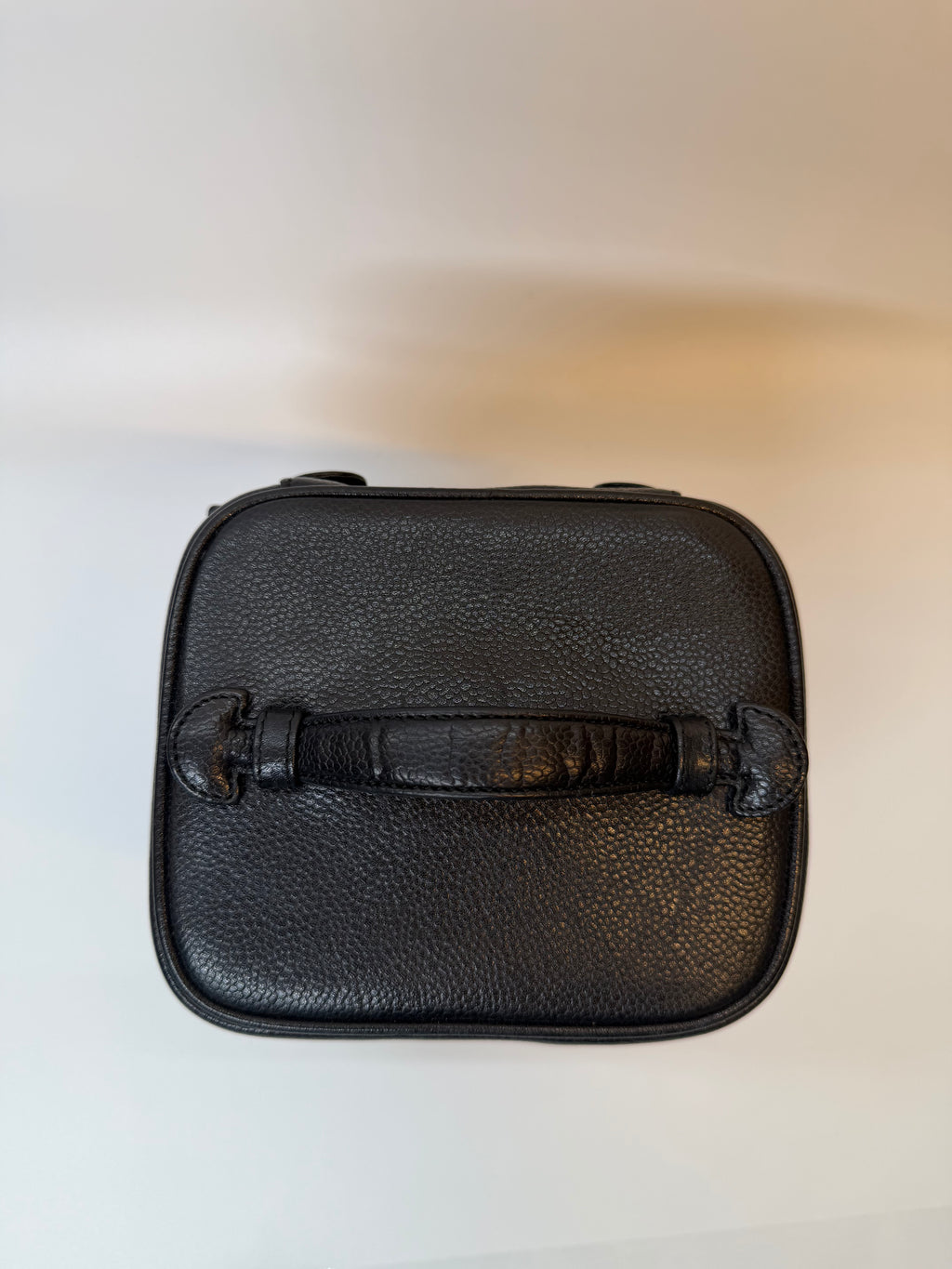 Chanel CC Black Caviar Vanity Case with Gold Hardware