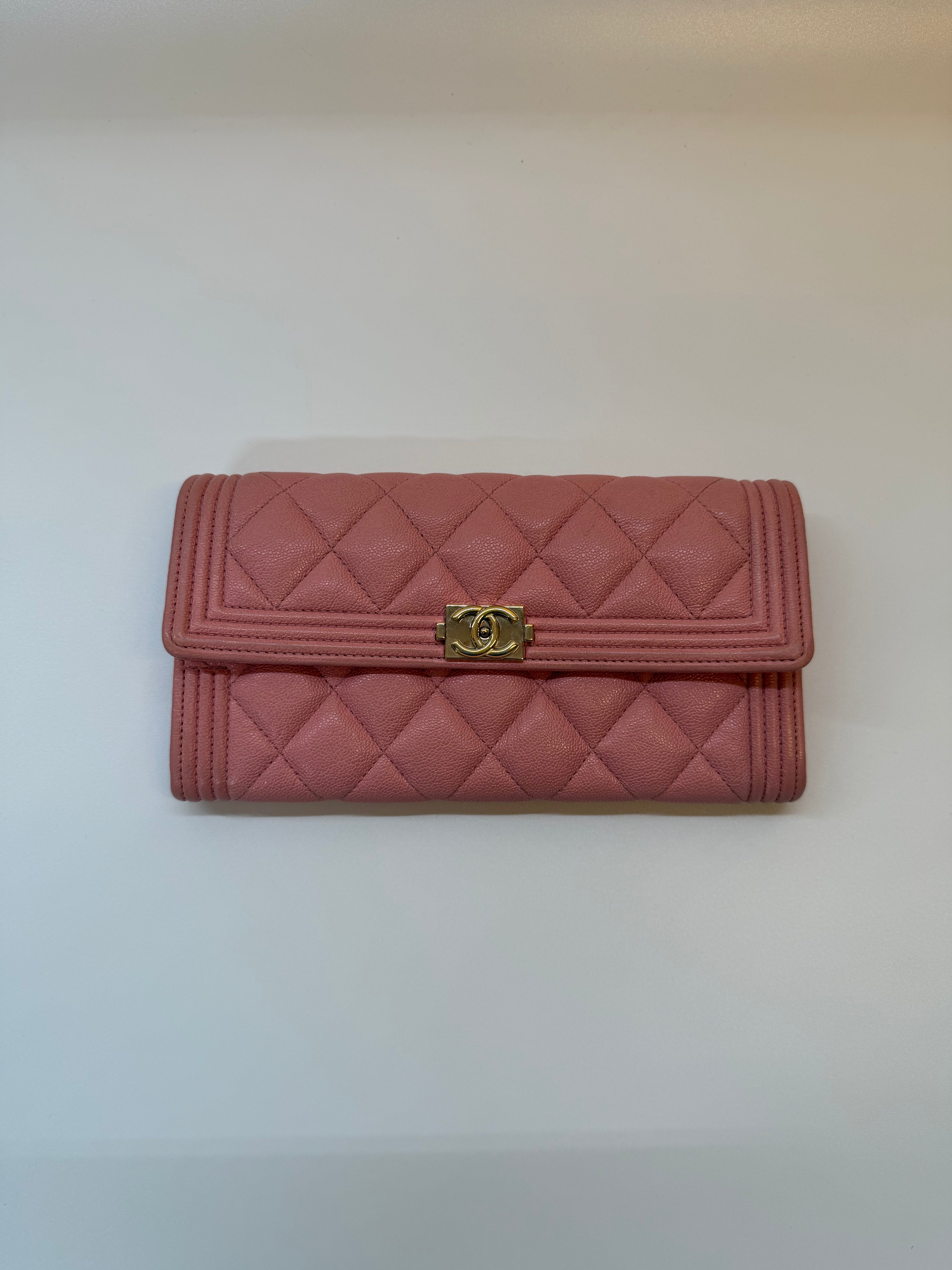 Chanel Pink Boy Bag Wallet