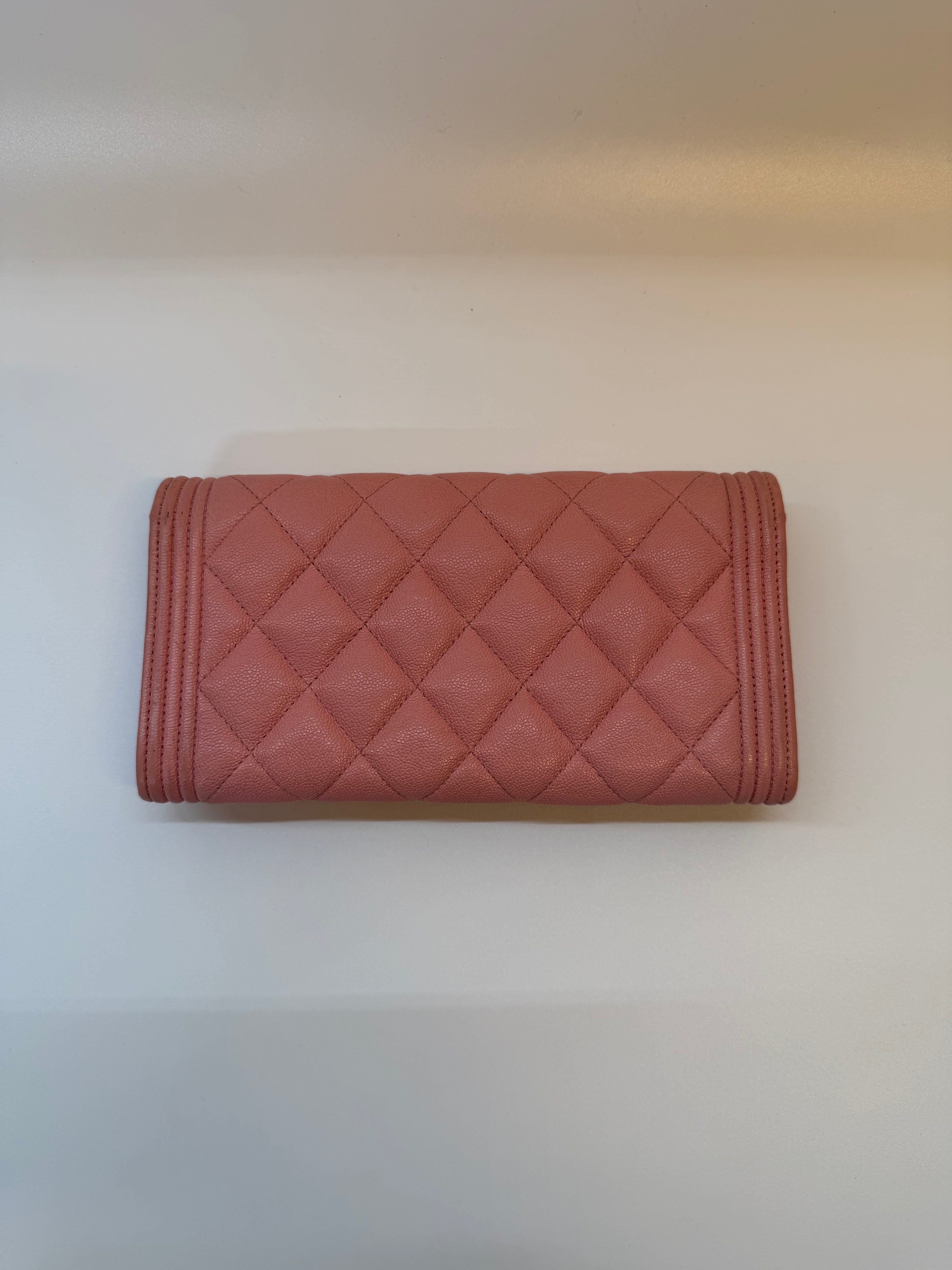 Chanel Pink Boy Bag Wallet