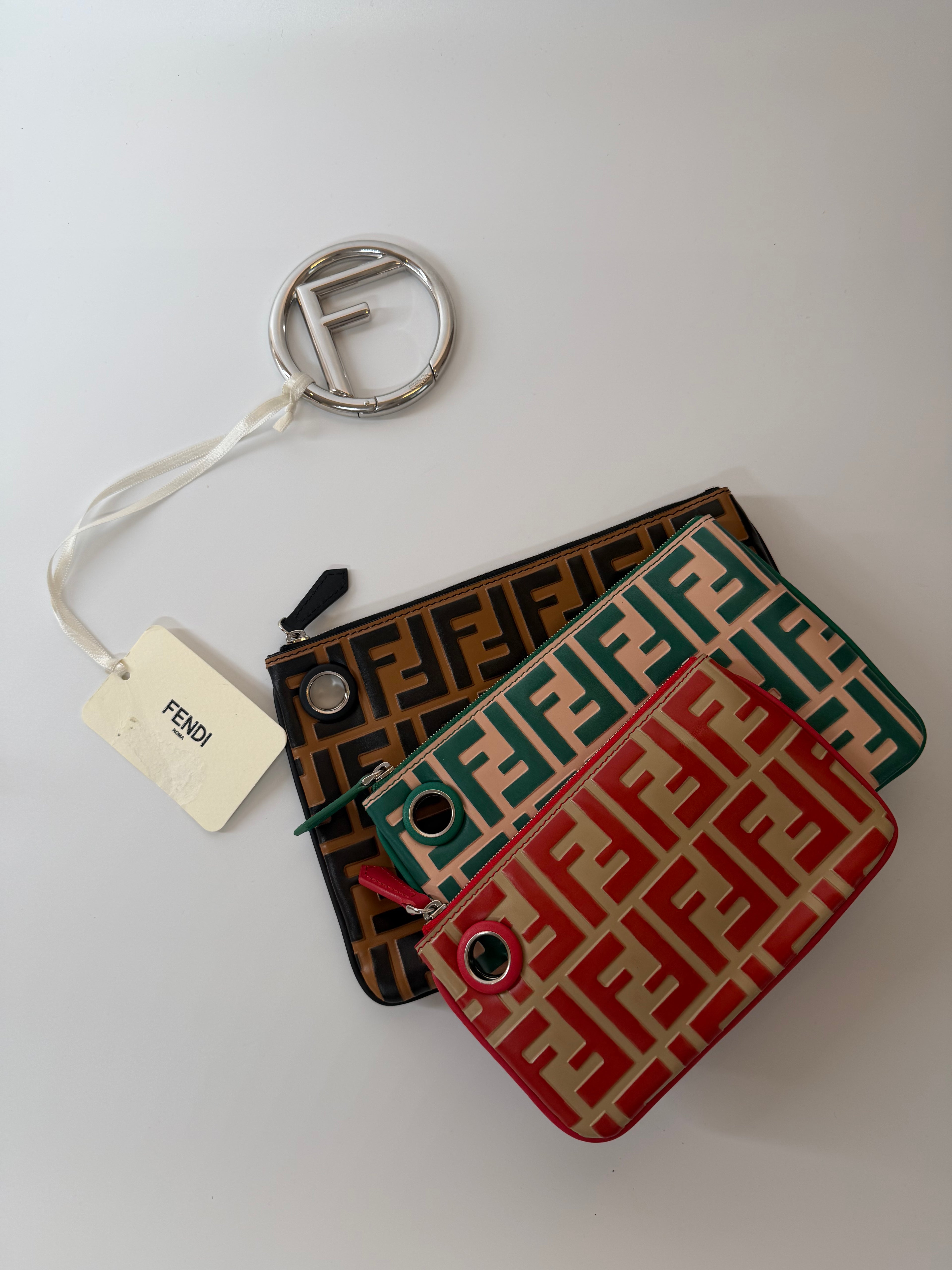 Fendi FF Triplette Pouch